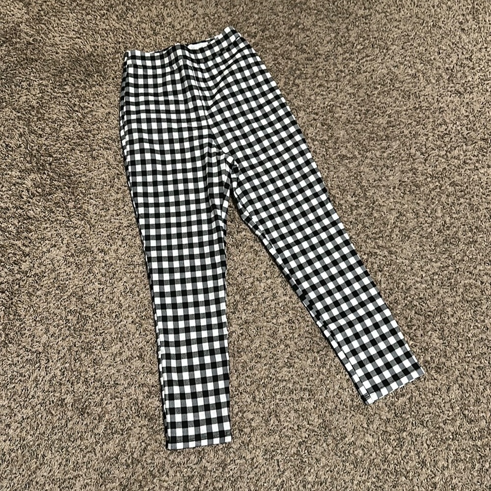 Lovers + Friends High Waisted Plaid Skinny Pants - Picture 1 of 5